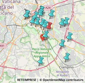 Mappa Via Venosa, 00178 Roma RM, Italia (4.05368)