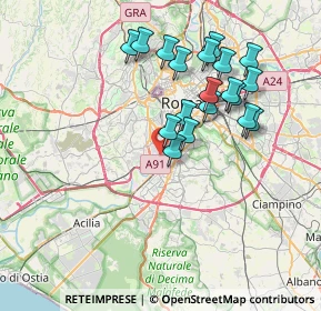 Mappa Via Scarperia, 00146 Roma RM, Italia (7.36)