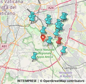 Mappa Via Appia Pignatelli, 00178 Roma RM, Italia (3.51667)