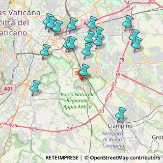 Mappa Quartiere XXVI Appio Pignatelli, 00178 Roma RM, Italia (5.01556)