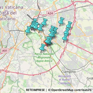 Mappa Quartiere XXVI Appio Pignatelli, 00178 Roma RM, Italia (2.9935)