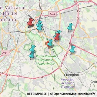 Mappa Quartiere XXVI Appio Pignatelli, 00178 Roma RM, Italia (3.55077)
