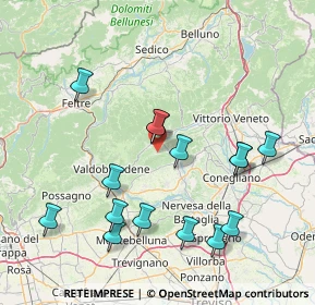 Mappa Via Gioacchino Rossini, 31050 Miane TV, Italia (16.25533)