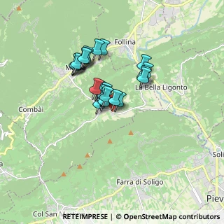 Mappa Via Gioacchino Rossini, 31050 Miane TV, Italia (1.244)