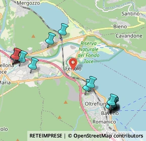 Mappa Via Cave in Oltrefiume, 28831 Baveno VB, Italia (2.6855)