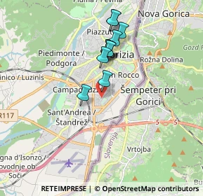 Mappa PIAZZALE VON CZOERNIG CARLO, 34170 Gorizia GO, Italia (1.50818)