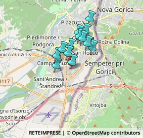 Mappa PIAZZALE VON CZOERNIG CARLO, 34170 Gorizia GO, Italia (1.16769)