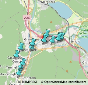 Mappa Via XX Settembre, 28883 Gravellona Toce VB, Italia (1.65643)