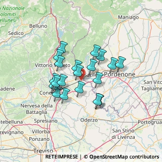 Mappa Via Palù, 31016 Cordignano TV, Italia (10.554)