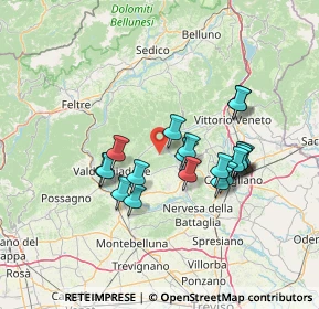 Mappa Via Rossini, 31050 Miane TV, Italia (12.0555)