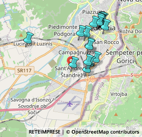 Mappa Via Tagliamento, 34170 Gorizia GO, Italia (1.904)