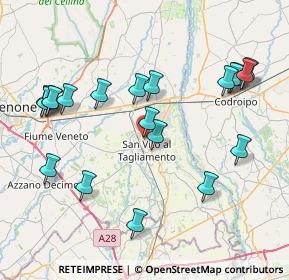 Mappa Viale S. Giovanni, 33078 San Vito al Tagliamento PN, Italia (8.637)