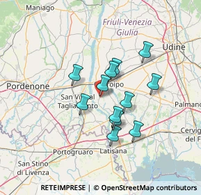 Mappa 33030 Camino Al Tagliamento UD, Italia (10.25333)