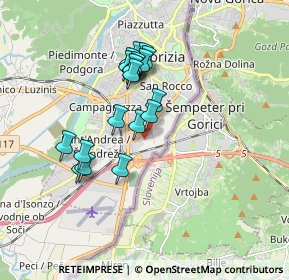 Mappa Via Monte Hermada, 34170 Gorizia GO, Italia (1.46947)