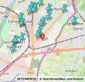 Mappa Via Monte Hermada, 34170 Gorizia GO, Italia (1.1505)