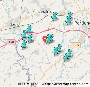 Mappa Via Alcide De Gasperi, 33070 Brugnera PN, Italia (3.35357)