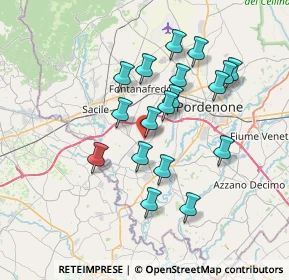 Mappa Via Alcide De Gasperi, 33070 Brugnera PN, Italia (6.38667)