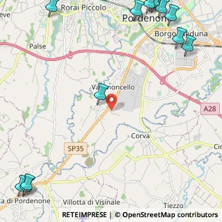Mappa Via Comugne, 33170 Pordenone PN, Italia (3.83571)