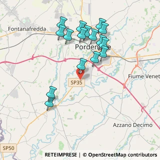 Mappa Via Comugne, 33170 Pordenone PN, Italia (3.92375)