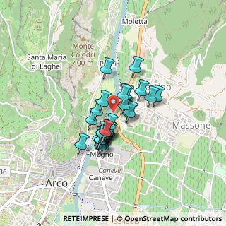 Mappa Viale Arciprete Francesco Santoni, 38062 Arco TN, Italia (0.3)