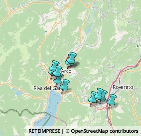 Mappa Via Luigi Maffei, 38062 Arco TN, Italia (6.21)