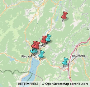 Mappa Via Luigi Maffei, 38062 Arco TN, Italia (4.99636)