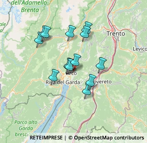 Mappa Via Luigi Maffei, 38062 Arco TN, Italia (10.53571)