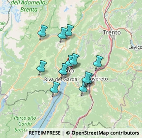 Mappa Via Luigi Maffei, 38062 Arco TN, Italia (9.92923)