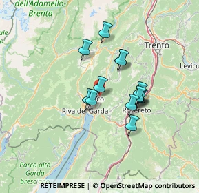 Mappa Via Luigi Maffei, 38062 Arco TN, Italia (10.395)