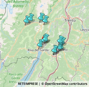Mappa Via Luigi Maffei, 38062 Arco TN, Italia (10.30077)
