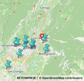 Mappa Via Luigi Maffei, 38062 Arco TN, Italia (2.12364)