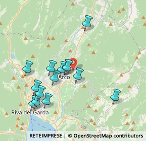 Mappa Via Luigi Maffei, 38062 Arco TN, Italia (3.72714)