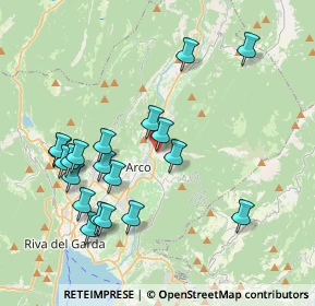 Mappa Via Luigi Maffei, 38062 Arco TN, Italia (4.054)