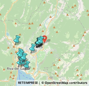 Mappa Via Luigi Maffei, 38062 Arco TN, Italia (3.718)