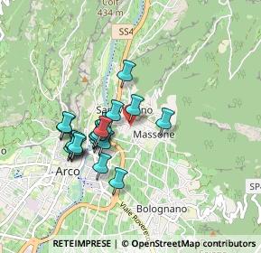 Mappa Via Luigi Maffei, 38062 Arco TN, Italia (0.743)
