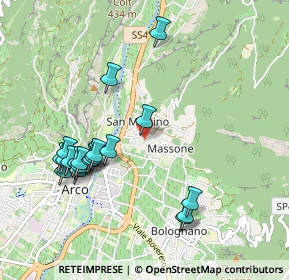 Mappa Via Luigi Maffei, 38062 Arco TN, Italia (1.019)