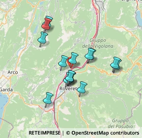 Mappa Via del Brennero, 38068 Rovereto TN, Italia (5.866)