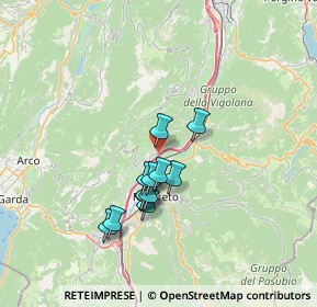 Mappa Via del Brennero, 38068 Rovereto TN, Italia (5.45417)