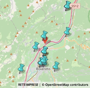 Mappa Via del Brennero, 38068 Rovereto TN, Italia (3.97615)