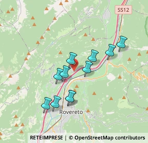 Mappa Via del Brennero, 38068 Rovereto TN, Italia (3.08909)