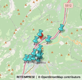 Mappa Via del Brennero, 38068 Rovereto TN, Italia (3.42462)