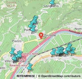Mappa Via del Brennero, 38068 Rovereto TN, Italia (1.2655)
