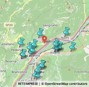 Mappa Via del Brennero, 38068 Rovereto TN, Italia (1.8795)