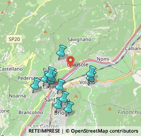Mappa Via del Brennero, 38068 Rovereto TN, Italia (1.77583)