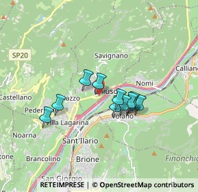 Mappa Via del Brennero, 38068 Rovereto TN, Italia (1.25273)