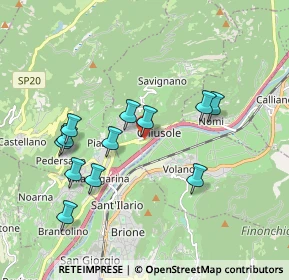 Mappa Via del Brennero, 38068 Rovereto TN, Italia (1.7875)