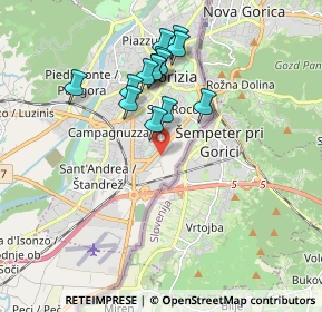 Mappa Via Giuseppe Antonio Cordon, 34170 Gorizia GO, Italia (1.58357)