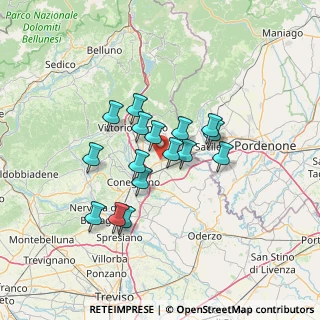 Mappa Via Marco Polo, 31020 San Fior TV, Italia (10.46875)