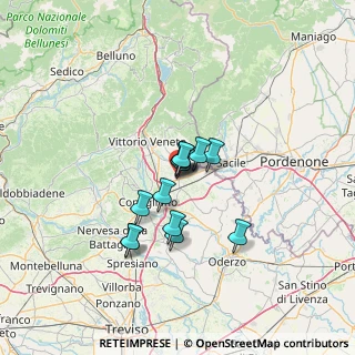 Mappa Via Marco Polo, 31020 San Fior TV, Italia (8.70231)