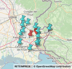 Mappa Via Giosuè Carducci, 34070 Moraro GO, Italia (10.552)